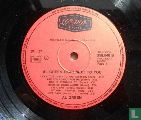Al Green Gets Next to You - Afbeelding 3