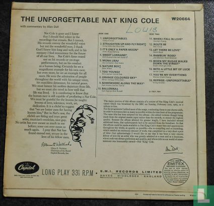 The Unforgettable Nat King Cole - Afbeelding 2