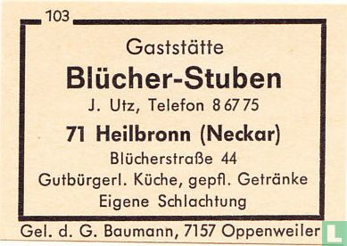 Blücher-Stuben - J. Utz