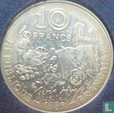 France 10 francs 1985 (silver) "100th Anniversary of the Death of Victor Hugo" - Image 1