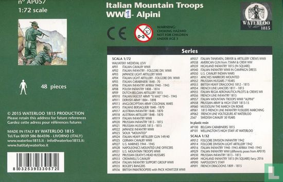 Italian Mountain Troop WWI Alpini - Afbeelding 2