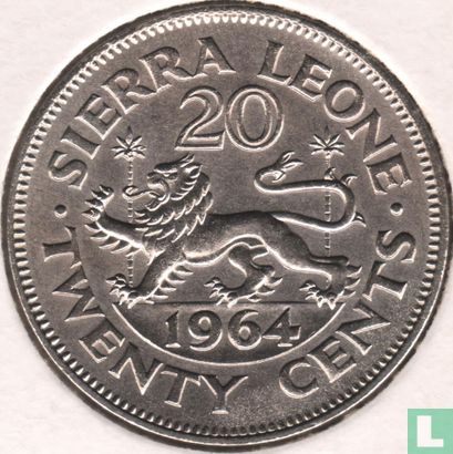 Sierra Leone 20 cents 1964 - Image 1