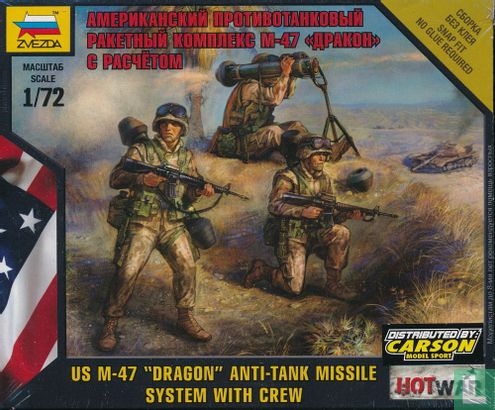 US M-47 "Dragon" Anti-tank Missile System with Crew - Afbeelding 1