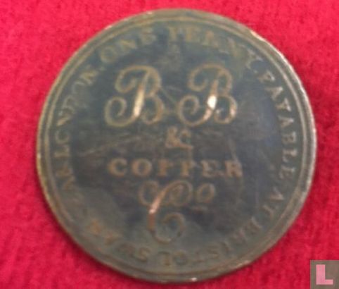 UK  Bristol-Swansea (BB & Copper Co)  1 penny token  1811 - Bild 2