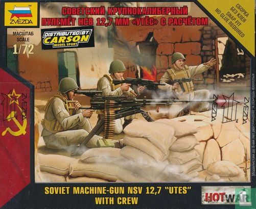 Soviet machine-gun NSV 12.7 "Utes" with crew - Image 1