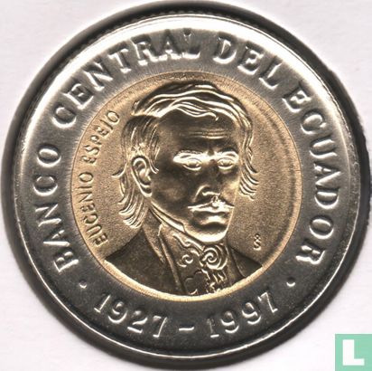 Ecuador 1000 sucres 1997 "70th anniversary of the Central Bank" - Image 1