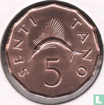 Tanzania 5 senti 1982 - Afbeelding 2