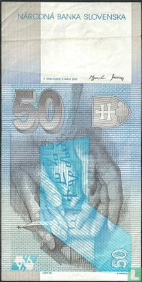 Slowakije 50 korun 2002 - Afbeelding 2