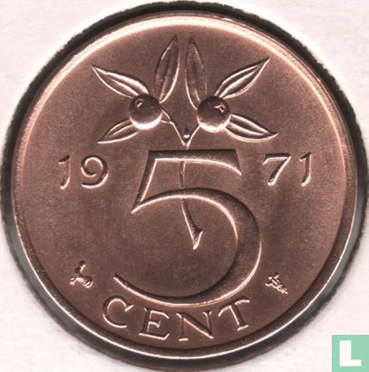 Netherlands 5 cent 1971 - Image 1