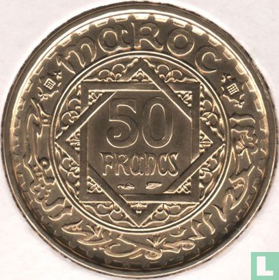Maroc 50 francs 1952 (AH1371) - Image 2