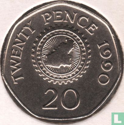 Guernsey 20 pence 1990 - Afbeelding 1