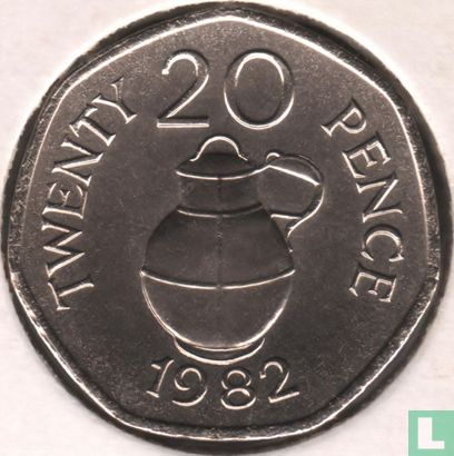 Guernsey 20 pence 1982 - Image 1