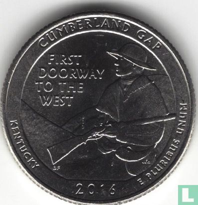 Verenigde Staten ¼ dollar 2016 (D) "Cumberland Gap" - Afbeelding 1