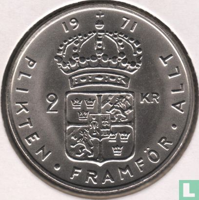 Zweden 2 kronor 1971 - Afbeelding 1