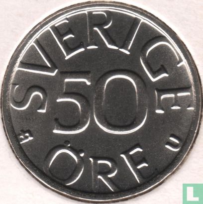 Suède 50 öre 1976 - Image 2