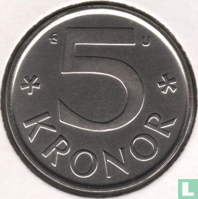 Suède 5 kronor 1976 - Image 2
