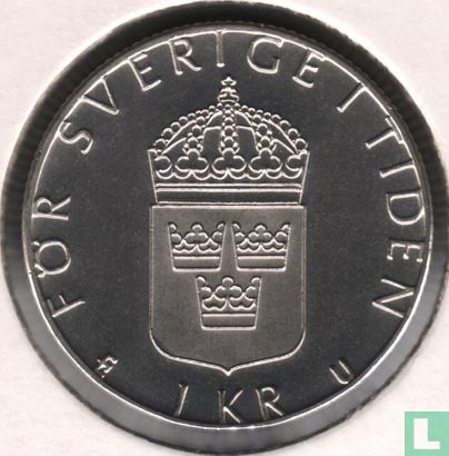 Suède 1 krona 1976 - Image 2