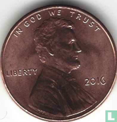 United States 1 cent 2016 (without letter) - Image 1