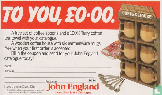 Antwoordkaart John England - Afbeelding 2