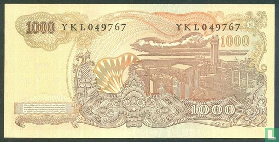Indonesia 1,000 Rupiah 1968 - Image 2