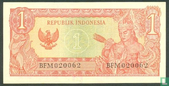 Indonesia 1 Rupiah 1964 (P80a) - Image 2
