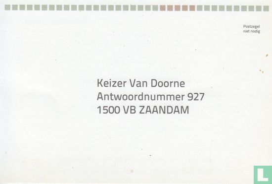 Antwoordkaart Keizer Van Doorne - Afbeelding 1