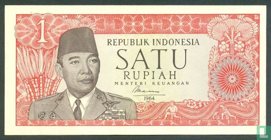 Indonesien 1 Rupiah 1964 (P80b) - Bild 1