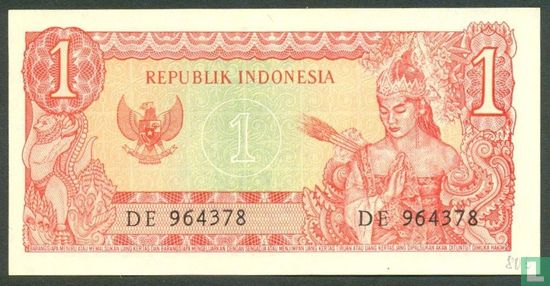 Indonesia 1 Rupiah 1964 (P80b) - Image 2