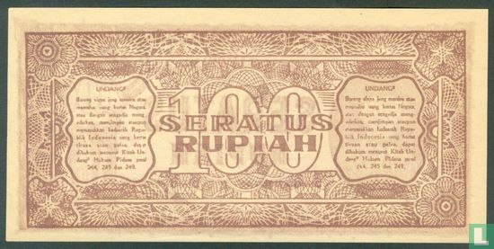 Indonésie 100 Rupiah 1947 - Image 2