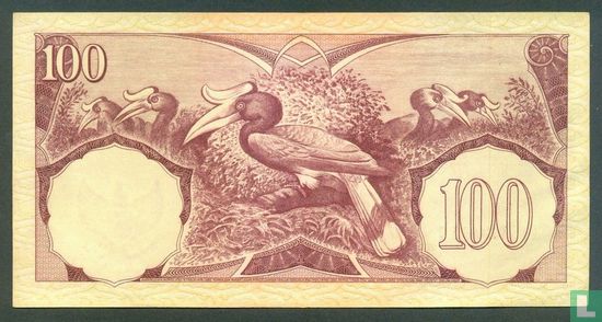 Indonésie 100 Rupiah 1959 (P69a1) - Image 2