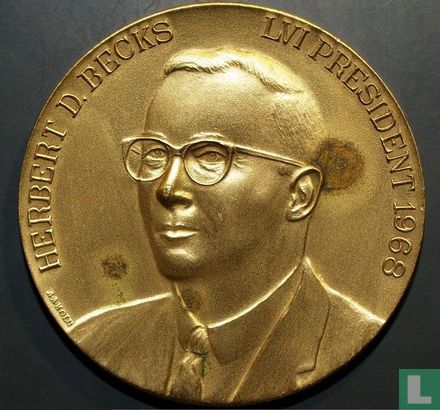 USA  Rochester Numismatic Association  (Herbert Becks 66th President)  1912 - 1968 - Bild 1