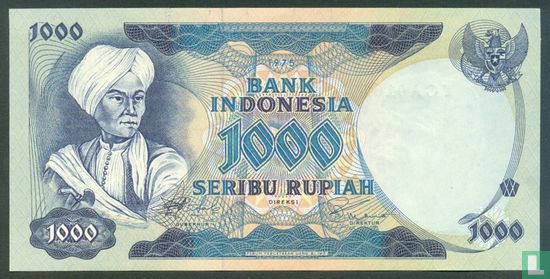 Indonesia 1,000 Rupiah 1975 - Image 1