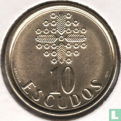 Portugal 10 escudos 1990 - Afbeelding 2