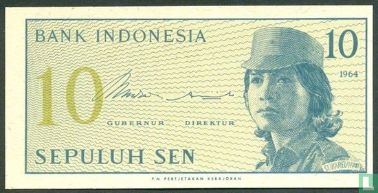 Indonesië 10 Sen  - Afbeelding 1