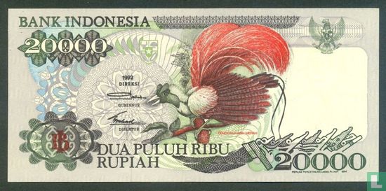 Indonesia 20,000 Rupiah 1994 - Image 1