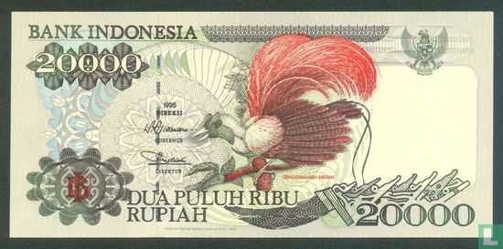Indonésie 20.000 Rupiah 1997 - Image 1