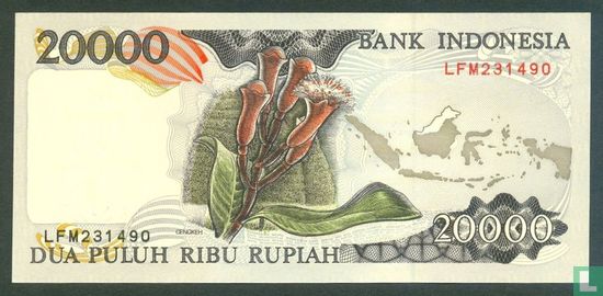 Indonésie 20.000 Rupiah 1997 - Image 2