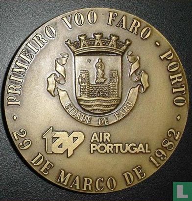 Portugal  TAP - Air Portugal  First Flights  Faro-Porto-Milano  1982 - Afbeelding 1
