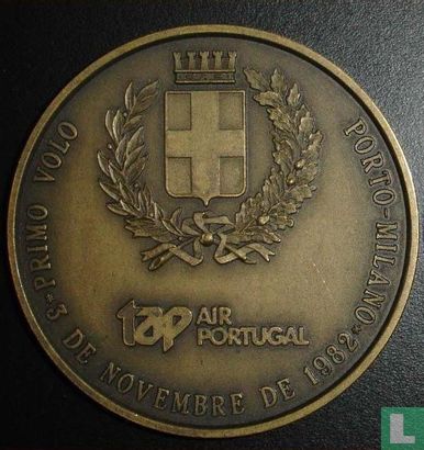 Portugal  TAP - Air Portugal  First Flights  Faro-Porto-Milano  1982 - Afbeelding 2