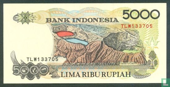 Indonesië 5.000 Rupiah 1997 - Afbeelding 2