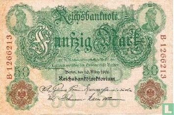 Reichsbanknote, 50 Mark 1906 (P26b)