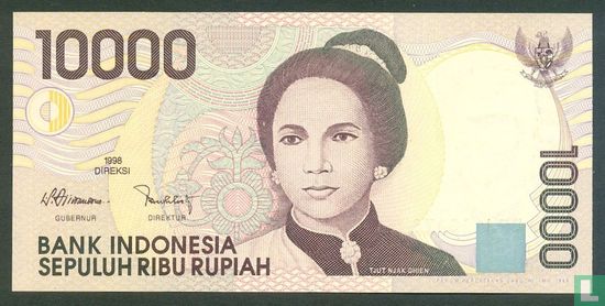 Indonesia 10,000 Rupiah 1999 - Image 1