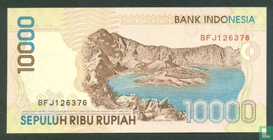 Indonésie 10.000 Rupiah 1999 - Image 2