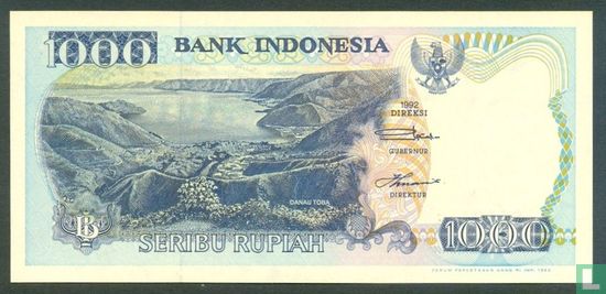 Indonesia 1,000 Rupiah 1992 - Image 1