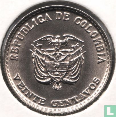 Colombia 20 centavos 1965 (type 2) - Image 2