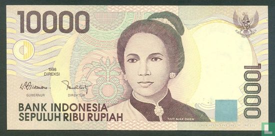 Indonesia 10,000 Rupiah 2001 - Image 1