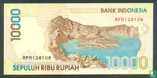 Indonesia 10,000 Rupiah 2001 - Image 2