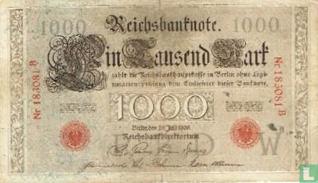 Reichsbank, 1000 Mark 1906