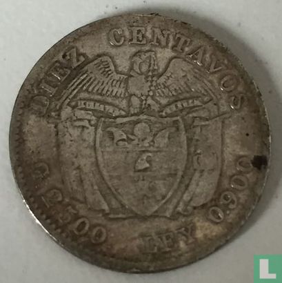 Colombia 10 centavos 1911 - Image 2
