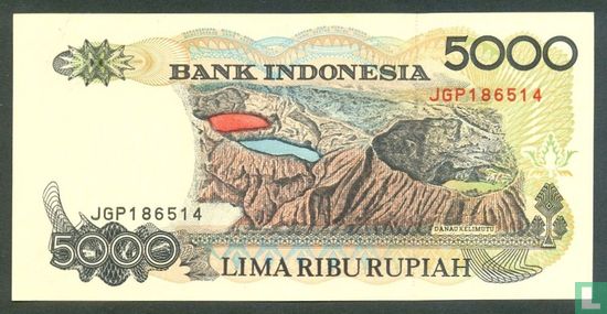 Indonesië 5.000 Rupiah 1996 - Afbeelding 2